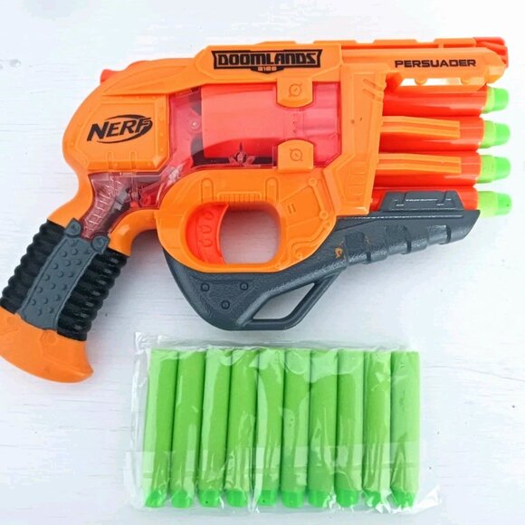 Nerf Other - NERF DoomLands PERSUADER Dart Shooter + 14 Extra Darts
